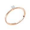 Artikelbild 1 des Artikels “Damenring „Schlichter Solitär“ aus 585 Rotgold mit Brillanten “