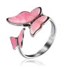 Product image 1 of the product “Women's Ring “Butterflies” in 925 Sterling Silver with Quartz ”
