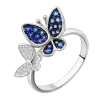 Artikelbild 1 des Artikels “Damenring „Schmetterlinge“ aus 925 Silber mit Zirkonia “