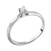Product image 1 of the product “Women's Ring “Solitaire” in 585 White Gold with Diamonds, 0.06 ct ”