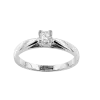 Product image 1 of the product “Women's Ring “Solitaire” in 585 White Gold with Diamonds, 0.15 ct ”