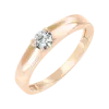 Artikelbild 1 des Artikels “Damenring „Solitär breit“ aus 585 Rotgold mit Zirkonia “