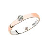 Product image 1 of the product “Women's Ring “Solitaire with Inner Stone” in 585 Two-Tone Gold with Diamonds ”