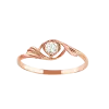 Artikelbild 1 des Artikels “Damenring „Solitär mit Schwung“ aus 585 Rotgold mit Zirkonia “