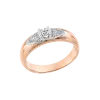 Artikelbild 1 des Artikels “Damenring „Solitär mit Steinschultern“ aus 585 Bicolor-Gold mit Brillanten “