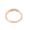 Product image 1 of the product “Women's Ring “Narrow Solitaire” in 585 Rose Gold with Diamonds, 0.06 ct ”