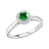 Product image 1 of the product “Women's Ring “Stone Halo” in 925 Sterling Silver with Cubic Zirconia ”