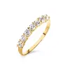 Product image 1 of the product “Women's Ring “Stone Row” in 585 Yellow Gold with Cubic Zirconia ”