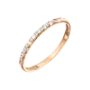 Product image 1 of the product “Women's Ring “Narrow Stone Row” in 585 Rose Gold with Diamonds, Width 1.7 mm ”