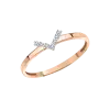 Artikelbild 1 des Artikels “Damenring „V-Form mit Steinen“ aus 585 Rotgold mit Zirkonia “