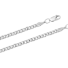 Product image 1 of the product “Flat Curb Chain in 925 Sterling Silver, Width 3 mm ”