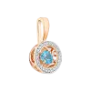 Изображение 1 товара «Золотая подвеска «Dancing Topaz» из золота 585 пробы с фианитами »