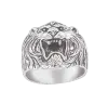 Product image 1 of the product “Men's Ring “Bear Head” in 925 Sterling Silver ”
