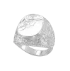 Artikelbild 1 des Artikels “Herrenring „Siegelplatte mit Blumenornament“ aus 925 Silber “