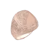 Product image 1 of the product “Men's Ring “Signet Ring with Ornamental Engraving” in 585 Rose Gold ”