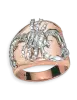 Product image 1 of the product “Men's Ring “Scorpion” in 585 Two-Tone Gold with Cubic Zirconia ”