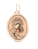 Artikelbild 1 des Artikels “Ikonen-Anhänger „Oval mit Rillenrand“ aus 585 Rotgold “
