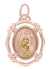 Product image 1 of the product “Icon Pendant “Coloured Frame” in 585 Rose Gold, Height 30 mm ”