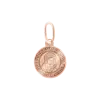 Изображение 1 товара «Иконка «Круг с краем-меандром» из красного золота 585 пробы »