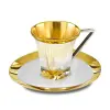 Artikelbild 1 des Artikels “Kaffeetasse mit Untertasse aus Silber 925mit Vergoldung 999,9° “