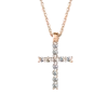 Artikelbild 1 des Artikels “Kette „Kreuz mit Steinen“ aus 585 Rotgold mit Brillanten “