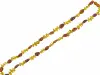 Product image 1 of the product “Chain “Olive Beads and Chips” with Amber ”