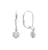 Artikelbild 1 des Artikels “Kinder-Ohrringe „Blüte mit Stein“ aus 925 Silber mit Zirkonia “