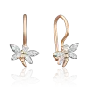 Artikelbild 1 des Artikels “Kinder-Ohrringe „Libelle“ aus 585 Rotgold mit Zirkonia, Höhe 16 mm “