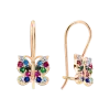 Artikelbild 1 des Artikels “Kinder-Ohrringe „Schmetterling mit bunten Steinen“ aus 585 Rotgold mit Zirkonia “