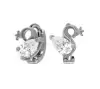 Product image 1 of the product “Children's Earrings “Swan” in 925 Sterling Silver with Cubic Zirconia ”