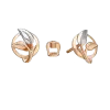Artikelbild 1 des Artikels “Kinder-Ohrstecker „Blätter im Kreis“ aus 585 Bicolor-Gold “