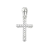 Product image 1 of the product “Cross Pendant “Cross with White Stones” in 925 Sterling Silver with Cubic Zirconia ”