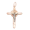 Artikelbild 1 des Artikels “Kreuz-Anhänger „Kruzifix mit Strahlenkranz“ aus 585 Bicolor-Gold “
