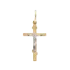 Artikelbild 1 des Artikels “Kreuz-Anhänger „Mit Kruzifix“ aus 585 Gelb- und Weißgold, Höhe 24 mm “