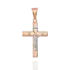 Product image 1 of the product “Cross Pendant “Bordered with Crucifix” in 585 Two-Tone Gold ”