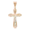 Artikelbild 1 des Artikels “Kreuz-Anhänger „Mit Kruzifix geschwungen“ aus 585 Rotgold “