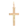 Artikelbild 1 des Artikels “Kreuz-Anhänger „Mit Kruzifix glatt“ aus 585 Rotgold, Höhe 24 mm “