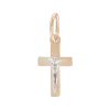 Artikelbild 1 des Artikels “Kreuz-Anhänger „Mit Kruzifix klein“ aus 585 Rotgold, Höhe 23 mm “