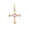 Artikelbild 1 des Artikels “Kreuz-Anhänger „Mit Perle“ aus 585 Rotgold mit Perlen “