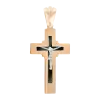 Artikelbild 1 des Artikels “Kreuz-Anhänger „Mit schwarzem Einsatz“ aus 585 Rotgold, Höhe 34 mm “