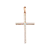 Artikelbild 1 des Artikels “Kreuz-Anhänger „Mit Steinreihe“ aus 585 Rotgold mit Brillanten, Höhe 38 mm “