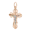 Artikelbild 1 des Artikels “Kreuz-Anhänger „Orthodox filigran“ aus 585 Rotgold, Höhe 48 mm “