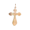 Product image 1 of the product “Cross Pendant “Orthodox with Rays” in 585 Rose Gold, Height 34 mm ”
