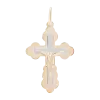 Artikelbild 1 des Artikels “Kreuz-Anhänger „Orthodox mit Weißgold-Fläche“ aus 585 Bicolor-Gold “
