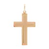 Product image 1 of the product “Cross Pendant “Plain Rimmed” in 585 Rose Gold ”