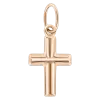Artikelbild 1 des Artikels “Kreuz-Anhänger „Schlicht gerundet“ aus 585 Rotgold, Höhe 24 mm “