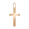 Artikelbild 1 des Artikels “Kreuz-Anhänger „Schlicht glatt“ aus 585 Rotgold, Höhe 27 mm “