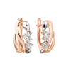 Artikelbild 1 des Artikels “Ohrhänger „Bänder mit Steinen“ aus 585 Bicolor-Gold mit Zirkonia “