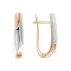 Product image 1 of the product “Drop Earrings “Arch with White Gold Accent” in 585 Rose Gold ”