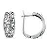 Product image 1 of the product “Drop Earrings “Openwork Floral Ornament” in 925 Sterling Silver ”